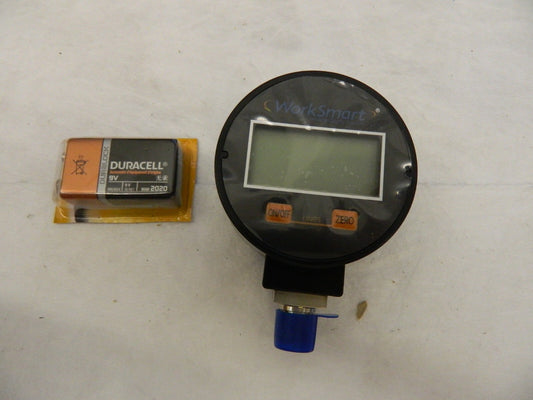 WORKSMART Pressure Gauge 2 1/2" Dial 15 psi 1/4"Thread NPT Lower Mount 59274597