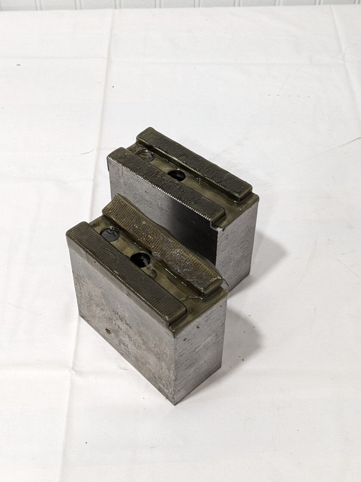 H & R Mfg Square Soft Lathe Chuck Jaw 1.5mm x 60° Serrated set of 2 HR-82-3.5