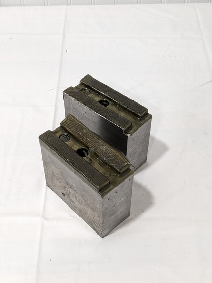 H & R Mfg Square Soft Lathe Chuck Jaw 1.5mm x 60° Serrated set of 2 HR-82-3.5
