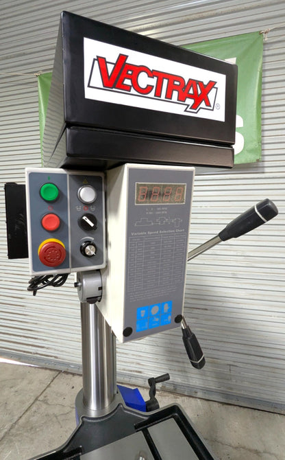 Vectrax 20" Variable Speed Drill Press  3MT  1HP  115V  RF-19V  *Scratch & Dent*