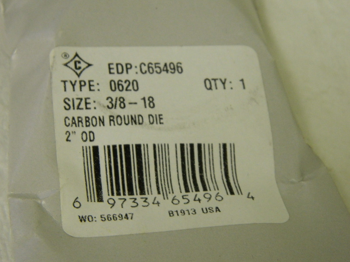 Cle-Line 3/8-18 NPT x 2" OD Round Non-Adjustable Pipe Die  C65496