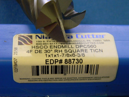 Niagara Cutter 1" x 1" x 1-7/8" x 6-3/8" 4F HSCO TiCN Double