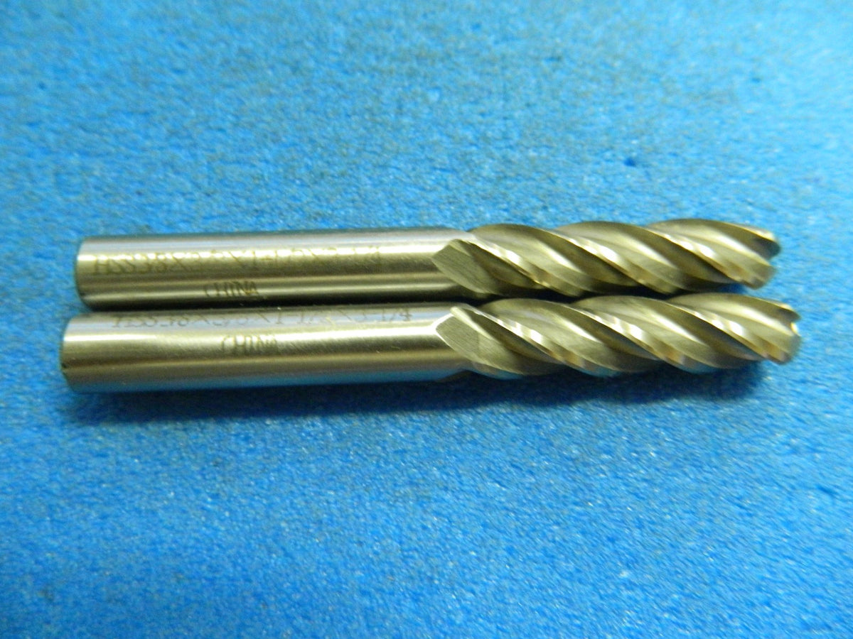 Interstate 3/8" x 3/8" x 1-1/2" x 3-1/4" 4FL HSS Ball Nose End Mill #0189224