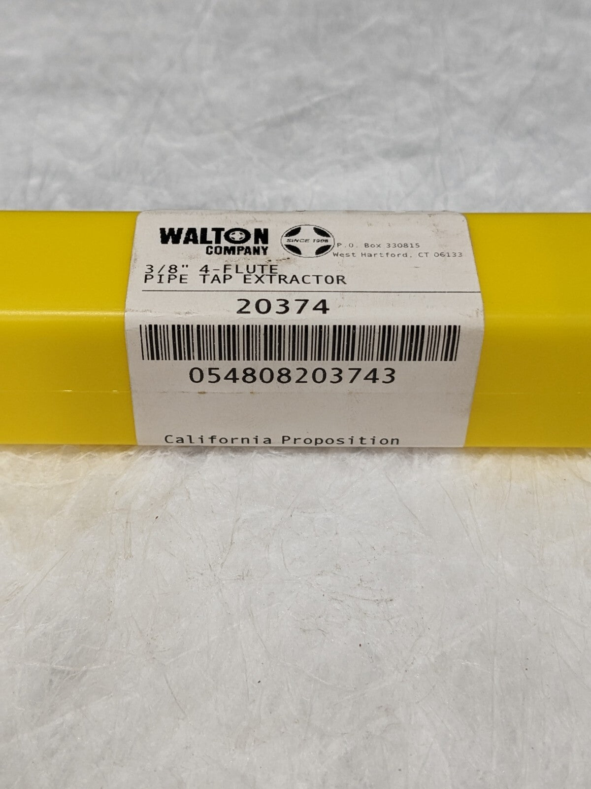 WALTON 3/8" Tap Extractor 4 Flutes, For Use with Pipe Tap 20374