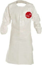 Dupont Chemical Resistant Coat Apron 44" Long White 2XL Qty 25 SL275TWH2X002500