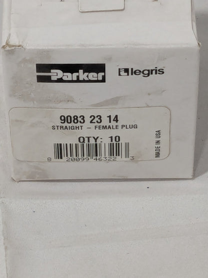 Legris Pneumatic Hose Coupling: 1/4" Thread, 1/4" Body Dia Box of 10 9083 23 14
