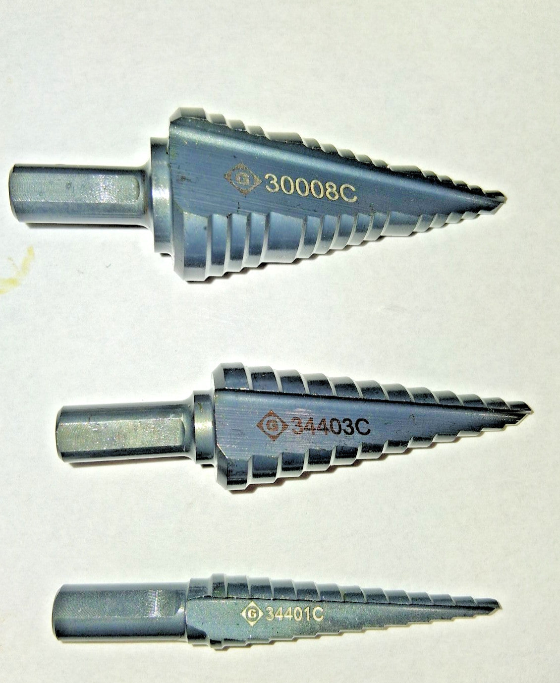 Greenlee 3 Piece Cobalt Step Drill Bit Set 1/8 to 1-3/8" 60 deg 35884C