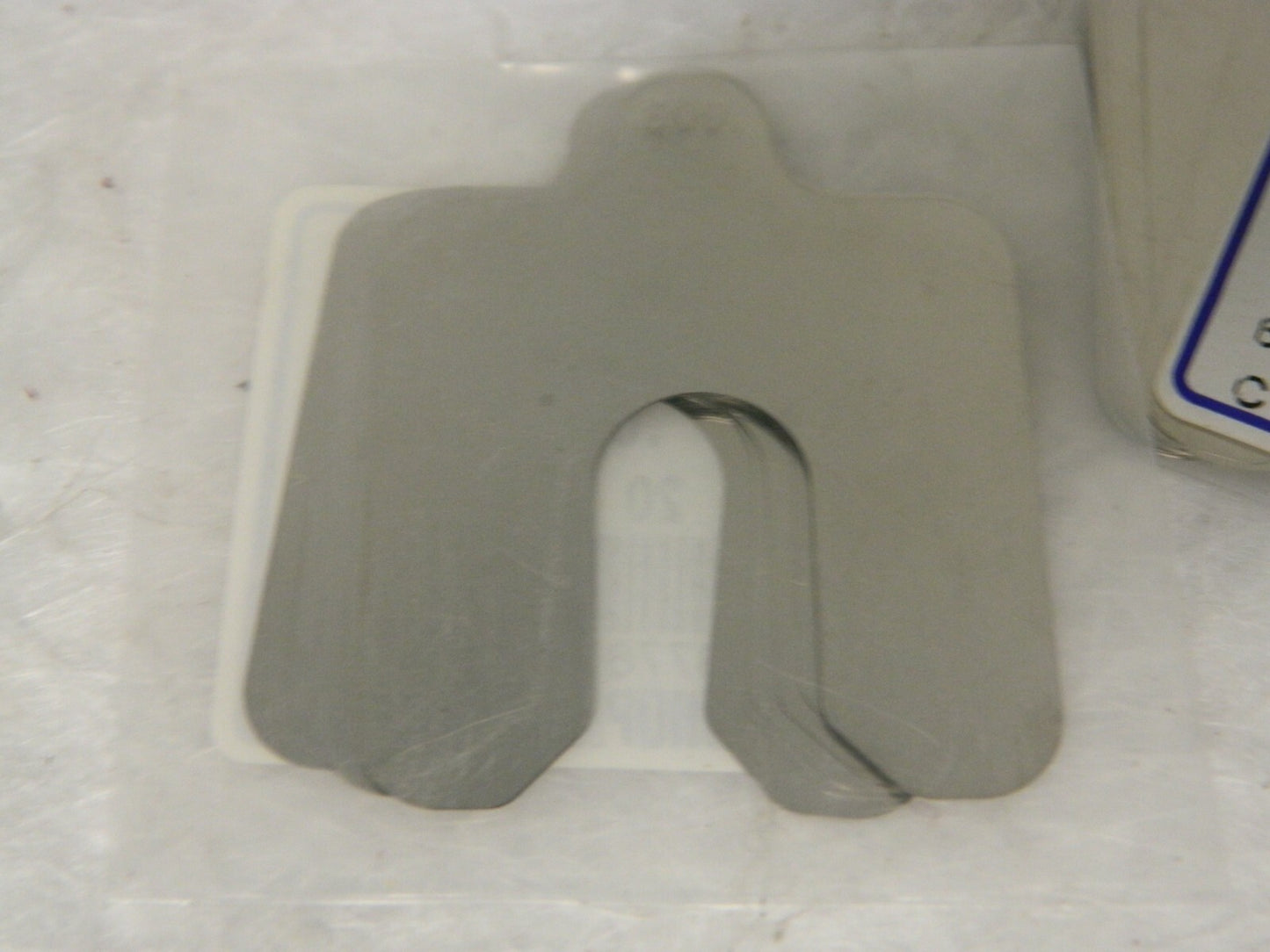 ShopAid Slotted Shim Stock 2" Long x 2" Wide x 0.003" Thick Qty 4