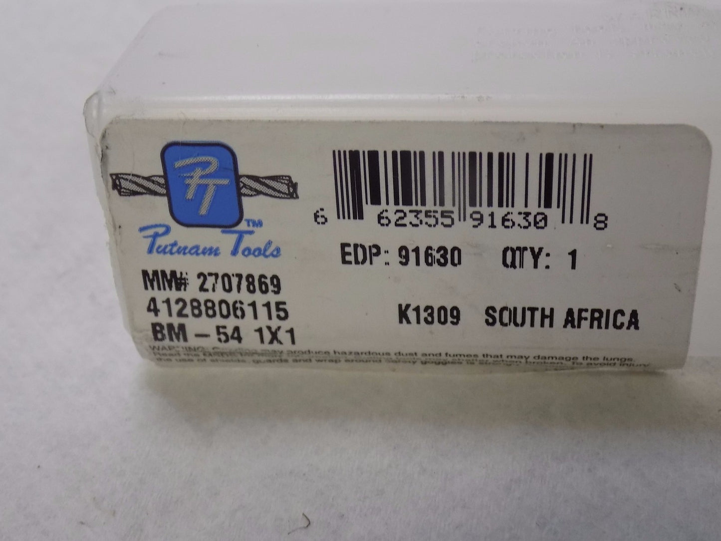 Putnam Tools HSS Center Cut End Mill 1" Dia x 2.25" LOC 2FL #91630