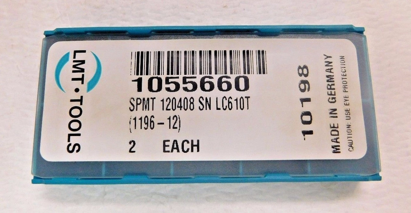 LMT Fette Carbide Insert SPMT432 120408 Lot of 2 Grade LC610T 10198