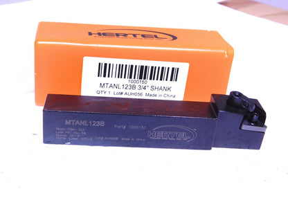 Hertel Indexible Turning Toolholder 3/4 Shk Dia LH 1.12 Head Lg 4.5"L 100015