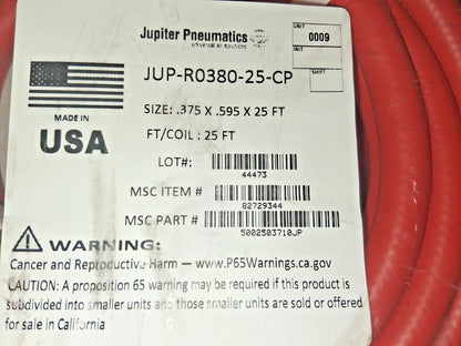 Jupiter Pneumatics Multipurpose Air Hose 3/8" ID 19/32" OD 25' 5002503710JP
