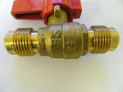 Dormont Brass Gas Shut-Off Valves Flex Gas Connectors 1/2" x 1/2" Qty 6 91-2020