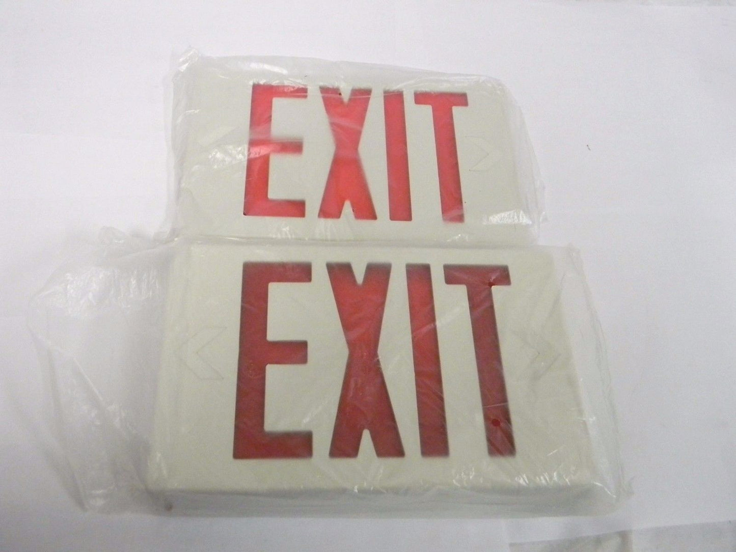 Lithonia Lighting White Thermoplastic AC Exit Light 122C4P