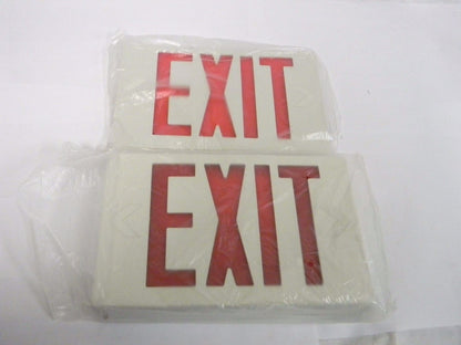 Lithonia Lighting White Thermoplastic AC Exit Light 122C4P