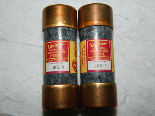 Cooper Bussmann Fast Acting General Purpose Fuse 600 VAC 1A 2 Pack #JKS-1