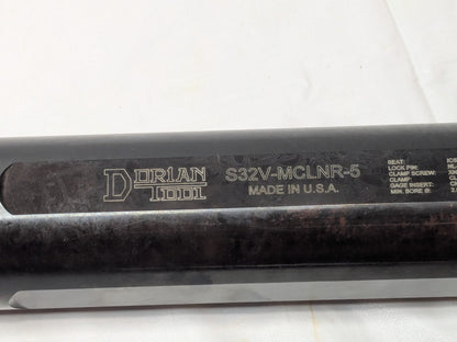 Dorian Tool Steel Indexable Boring Bar S32V-MCLNR-5 2.5620" Min 73310155030