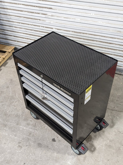 Pro Source 5 Drawer Tool Box Roller Cabinet 33 x 26 x 18 Steel Black