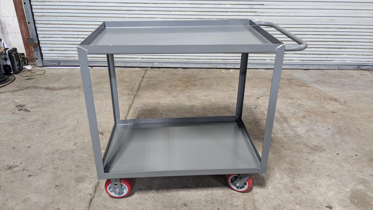 LITTLE GIANT Shelf Utility Cart Steel Gray (2) Swivel Wheels LGL-2436-6PY Repair