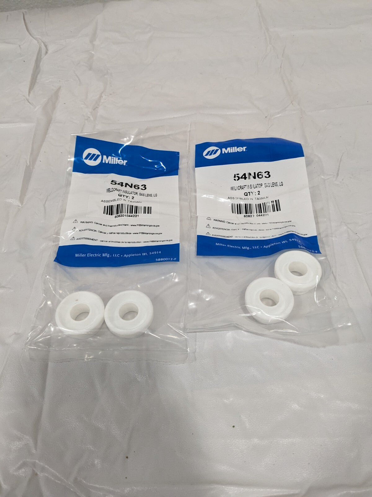 WELDCRAFT TIG Welder For WP-17, 17V, 18, 18P, 18V, 26, 26V Qty 4 54N63