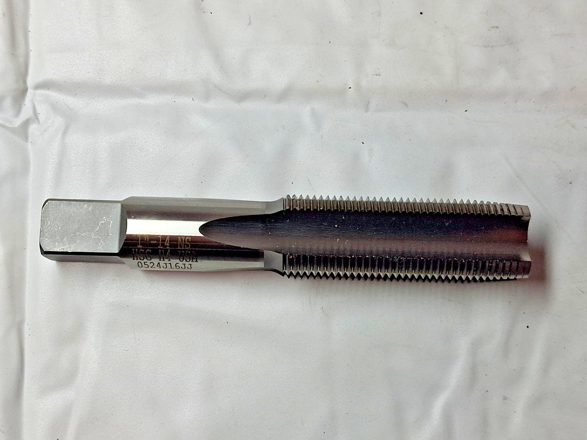 Titan USA Straight Flute Taps HSS 1-14 UNS 4FL Bright TT90661