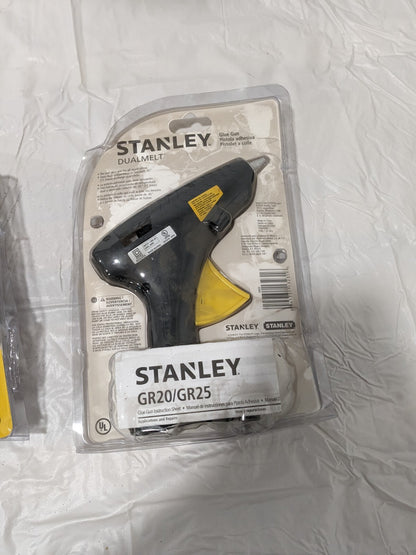 STANLEY Hot Melt Glue Gun: Electric, Gray &amp; Yellow Qty 2 GR25