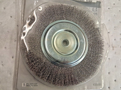 Norton Crimped Wheel Brush 8" Wheel Dia 3/4" Face Width 66252839089