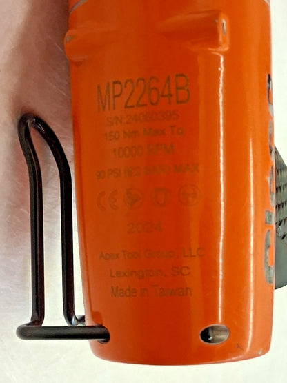 Cleco Air Impact Wrench 1/4" Drive 110 RPM 150Ft/lb MP2264B