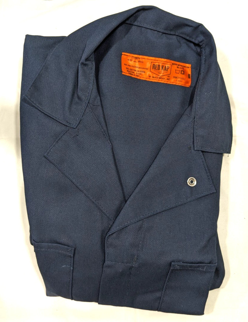 REDKAP Coveralls Size 40 Regular  Navy Blue  7 Pocket  CT10NV RG 40