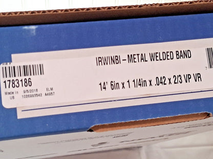 Irwin Blades Welded Bandsaw Blade 14ft 6" Long x 1-1/4" Wide x 2-3 TPI