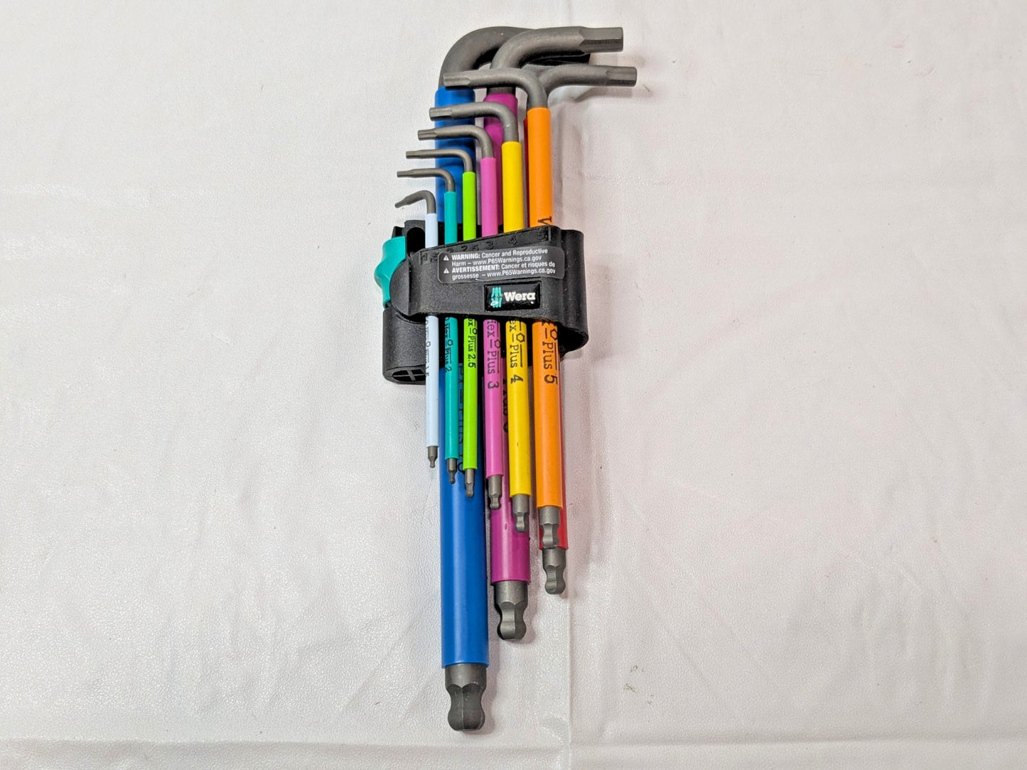 Wera 9 Piece Hex Key Set Ball Color Coded Metric 05022089001