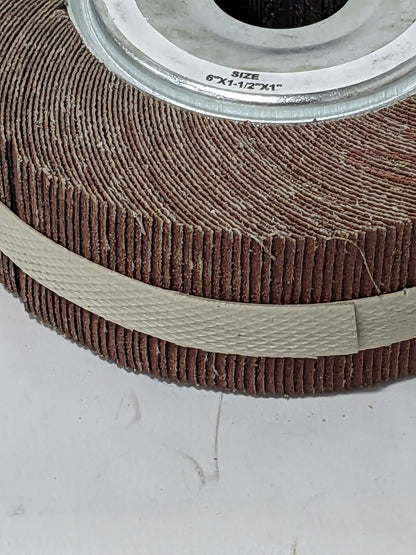 Tru-Maxx Unmounted Flap Wheel 6" x 1-1/2", 60 Grit, AO 87662417