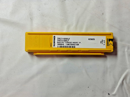 Kennametal Carbide Turning Inserts QTY5 TPGT21505LF KC5025 1866640