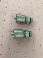 PARKER Hydraulic Hose Male Rigid Fitting 2ct 0.375" ID, 6 mm, 1/2" KP81363
