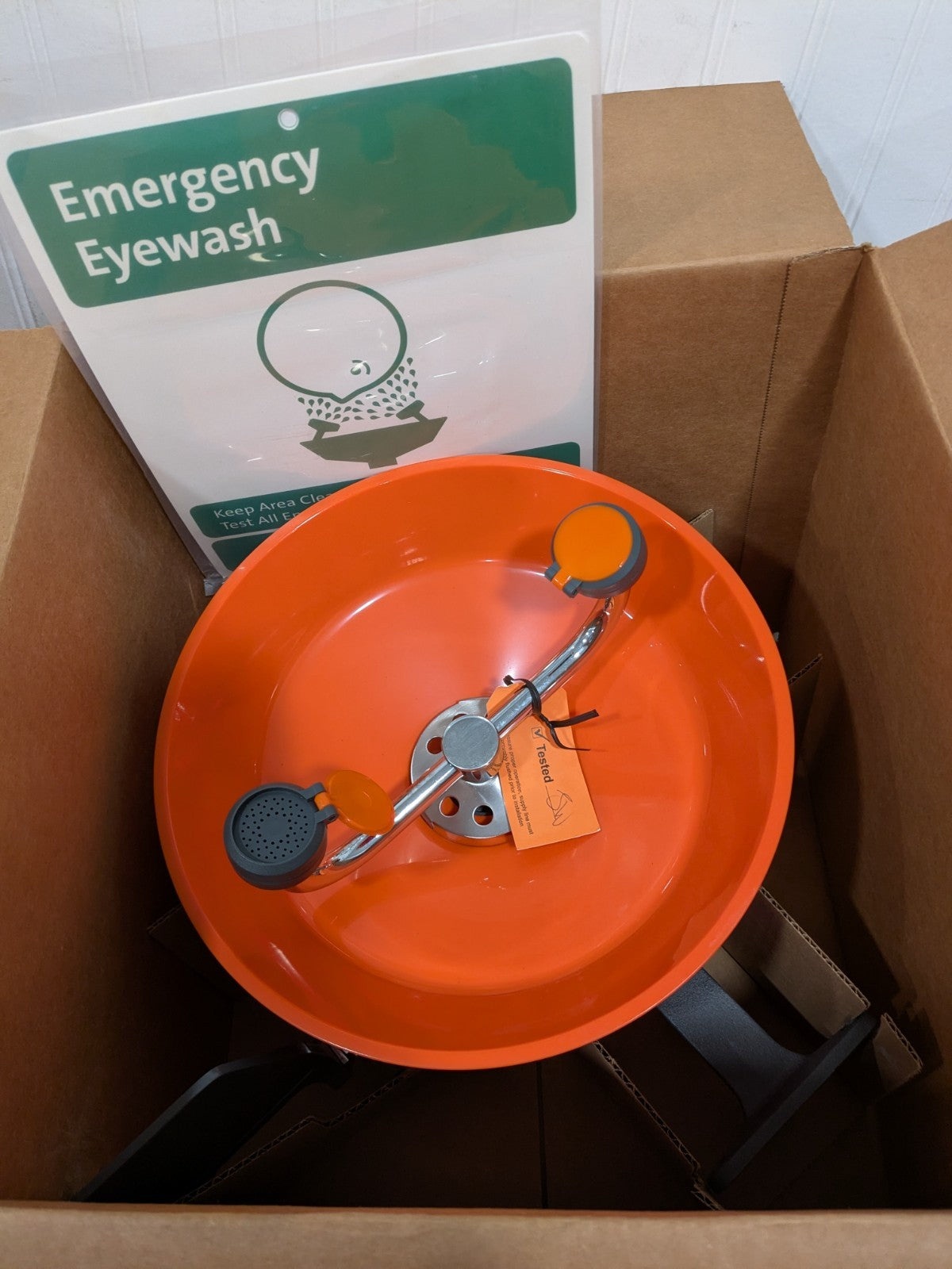 PRO-SAFE Wall Mount, Plastic Bowl, Eyewash Station PSG1814P