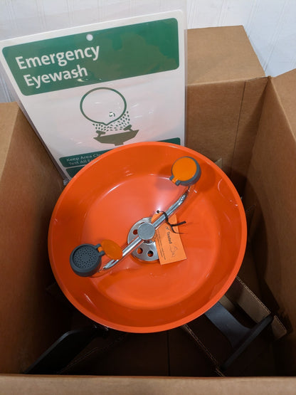 PRO-SAFE Wall Mount, Plastic Bowl, Eyewash Station PSG1814P