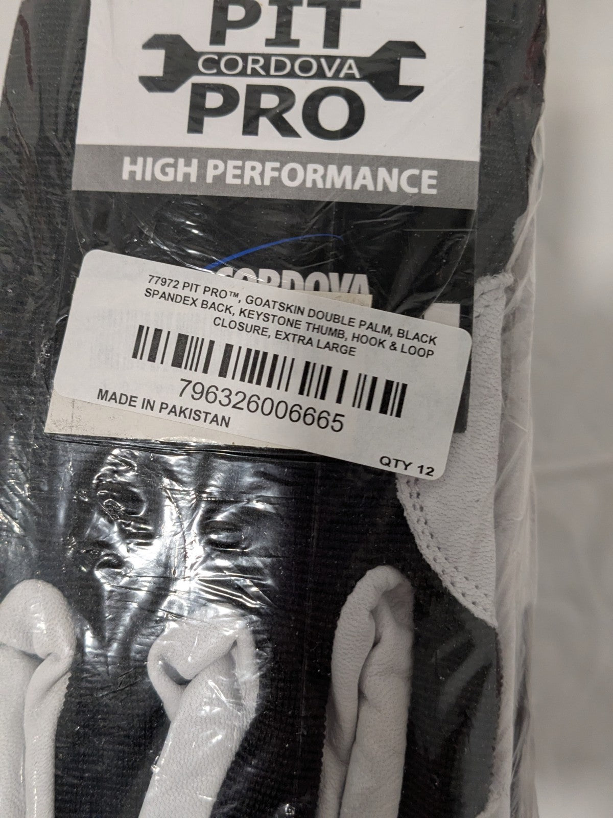 Cordova Gloves, Pit Pro Goatskin Double Palm Sz Med. 12 Pairs 77972