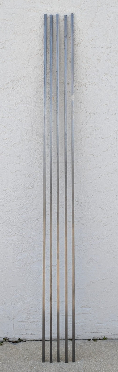 1/2" Square x 6' Long Square Bar 1018 Low Carbon Steel  *QTY 5 Bars*  .50X.5X72