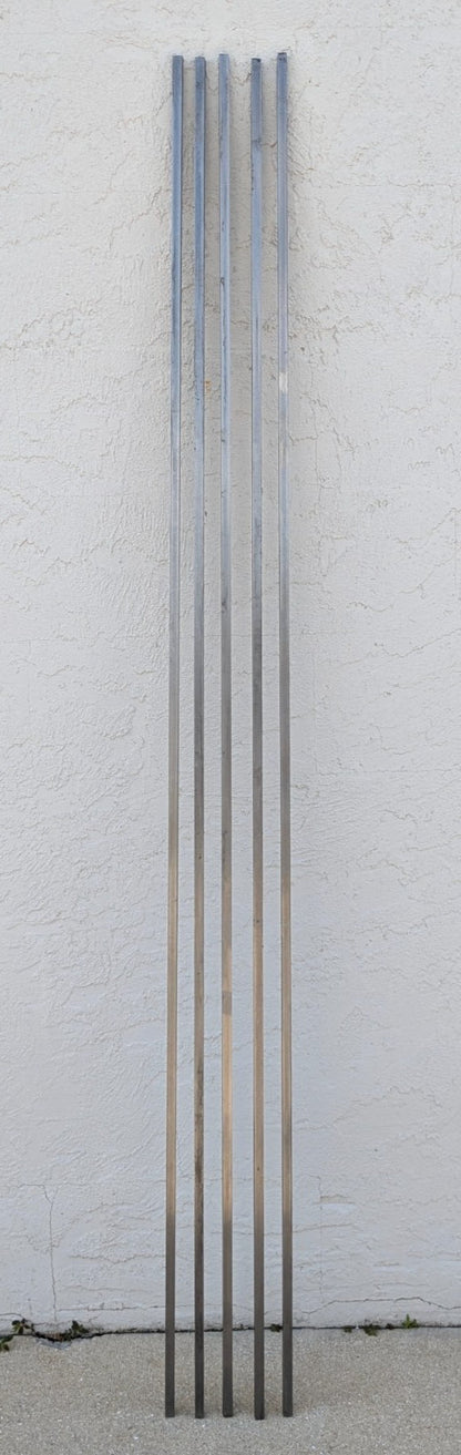 1/2" Square x 6' Long Square Bar 1018 Low Carbon Steel  *QTY 5 Bars*  .50X.5X72