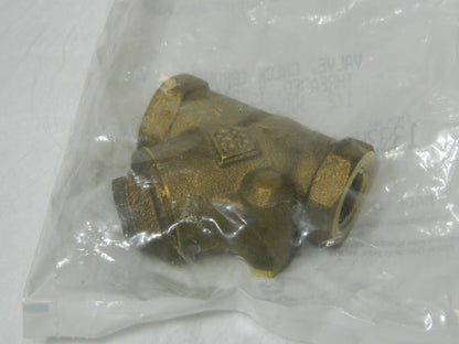 Barnes 1/2" Bronze Check Valve Threaded (NPT) 600 WOG BD-13934