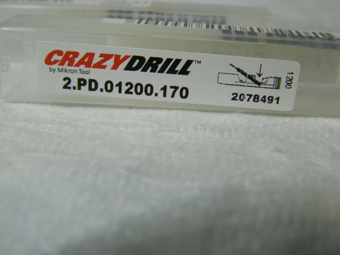 MIKRON Crazy Drill Solid Carbide Crosspilot Drill Qty 2 2.PD.01200.170
