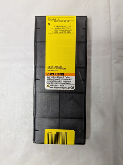 Sandvik Coromant Carbide Grooving Inserts N123E201850001GF H13A QTY 10 5735666