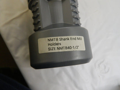 End Mill Holder: NMTB40 Taper Shank, 1/2 Hole 210-4073