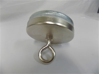 Eclipse Mag Shallow Pot Magnet With Loop 2.62" Diameter 1" Height  QTY 2  E691