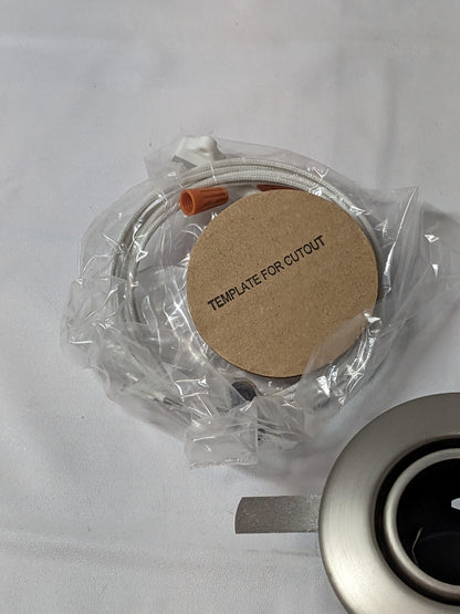 WAC Lighting Low Voltage Mini Recessed Lamp Adjustable Brushed Nickel HR-1137-BN