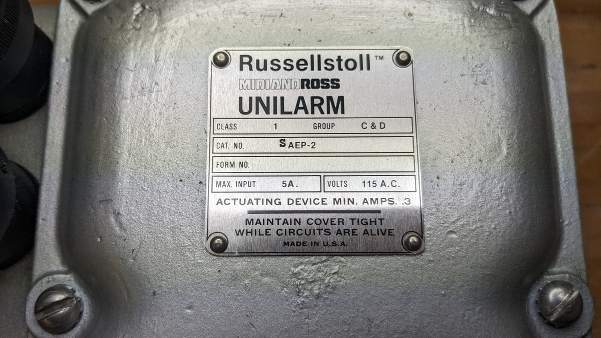 RUSSELL &amp; STOLL SAEP-2 UNILARM B64 5A 115V