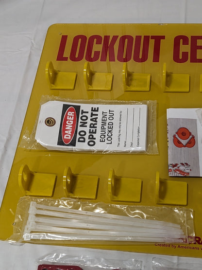 ABILITYONE Equipped Lockout Tagout Station: Keyed Different, 30 Pc 5340016512050