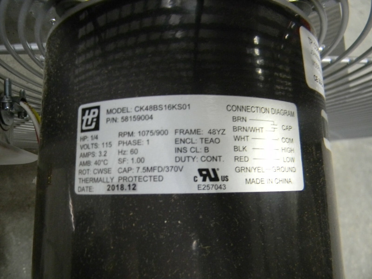TPI 30" Commercial Direct Drive Exhaust Fan 2-Speed 1/4 HP 120v CE 30-DS Da