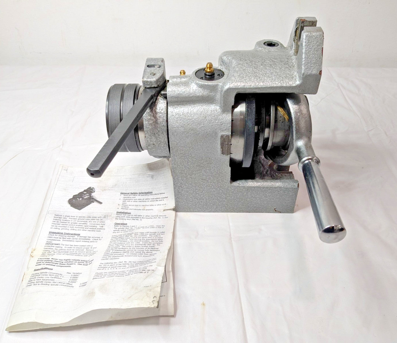 Collet Indexer 24 Increments Standard Collet VC-5C COLLET IN