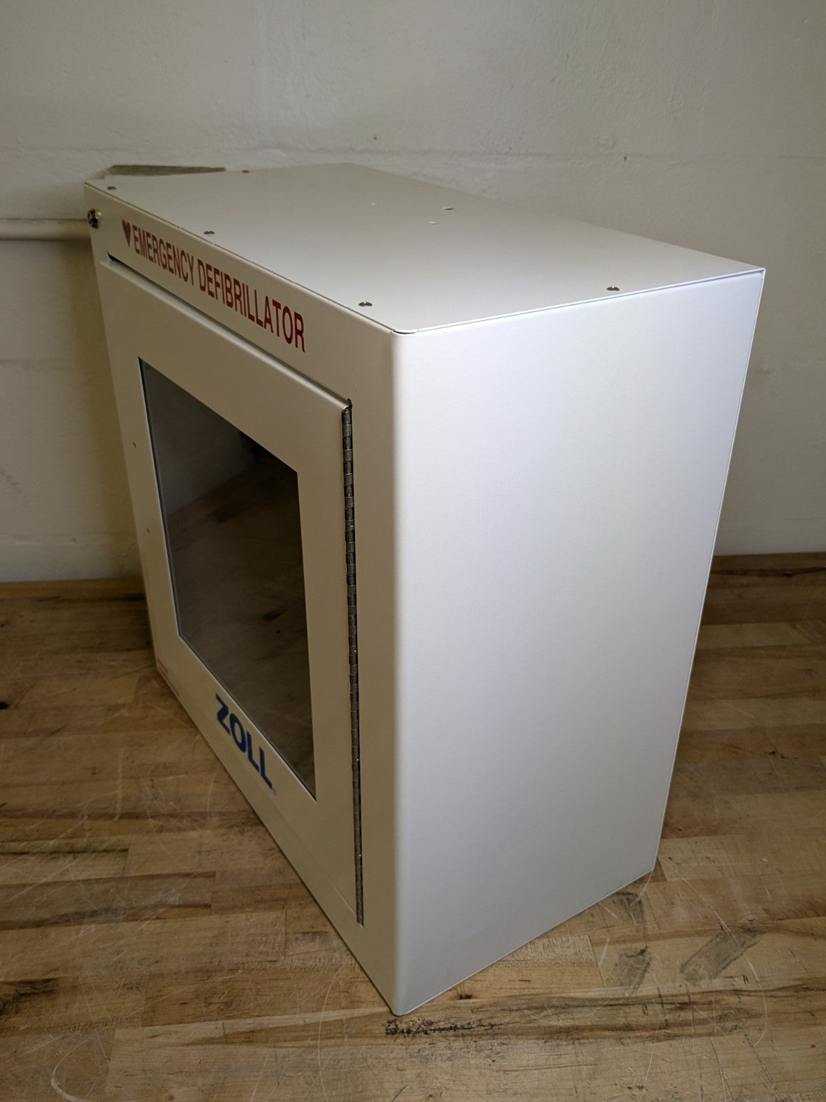 Zoll Steel Wall Cabinet w/ Security Alarm for Emergency Defibrillator 8000-0855